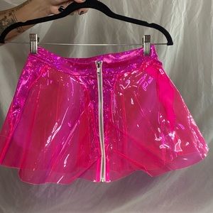 Hot pink rave skirt